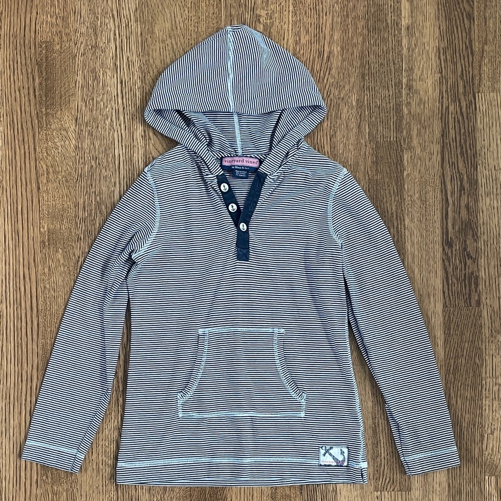 Vineyard Vines Nautical Girls Shirt with Hood